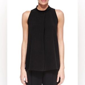 Theory Black Talniza Crepe Blouse. Size M